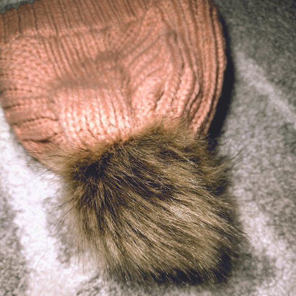 Chaos Women's Pink Knitted Thermal Pom Beanie - Picture 4 of 5